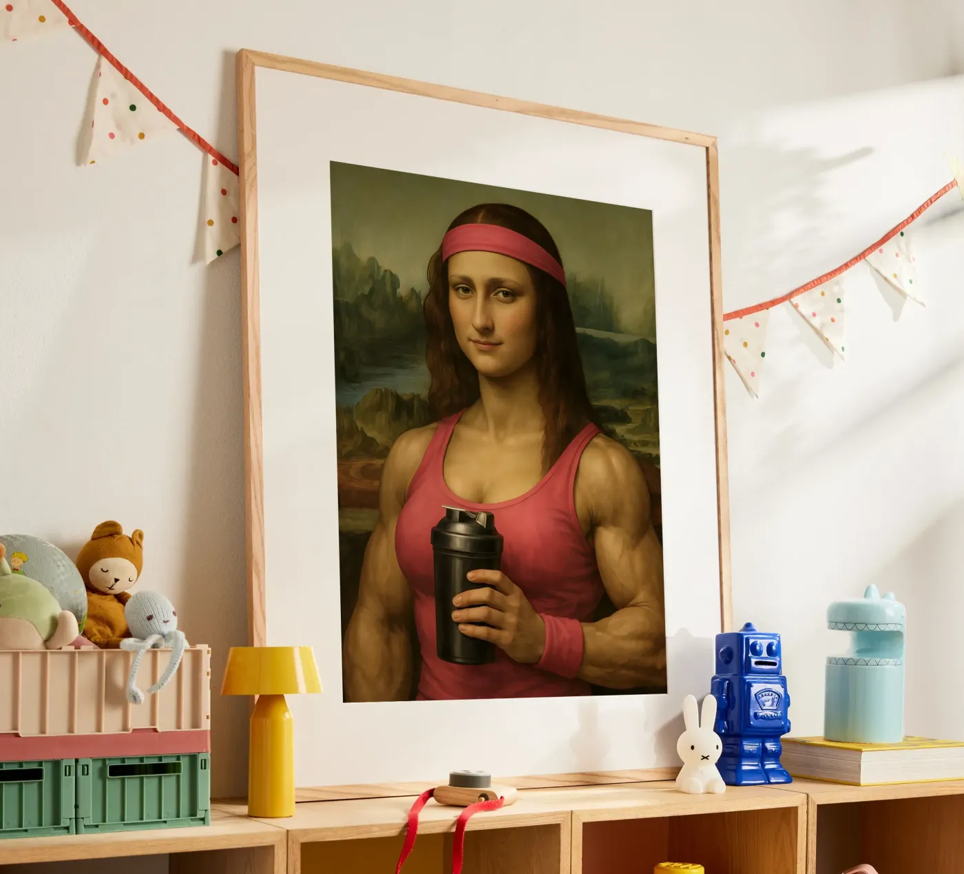 MONA LISA FITNESS BODY Poster von ARTOMATIC