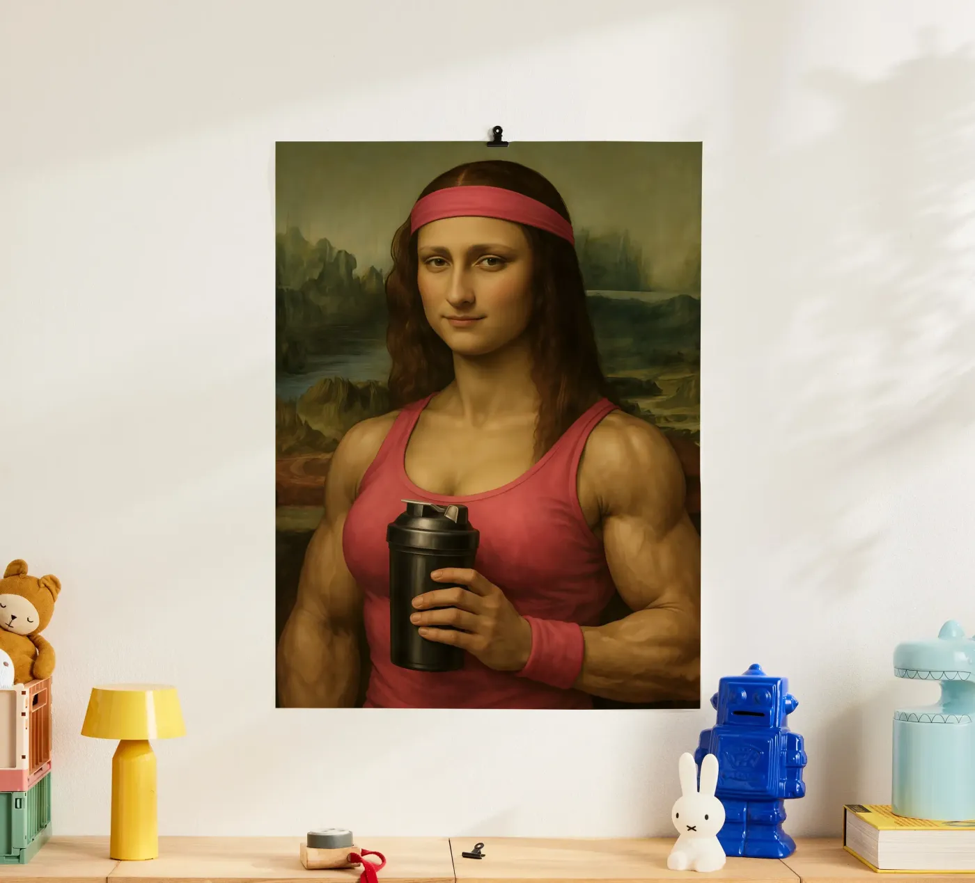 MONA LISA FITNESS BODY Poster von ARTOMATIC