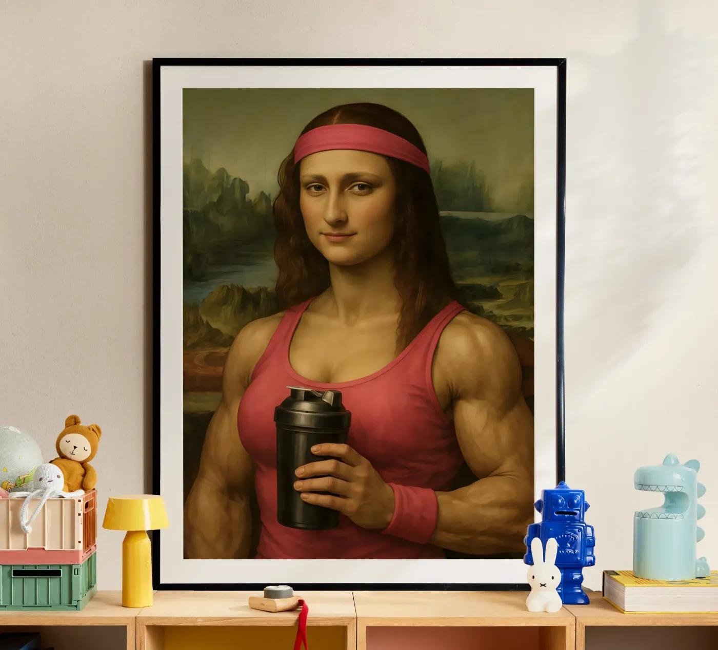 MONA LISA FITNESS BODY Poster von ARTOMATIC