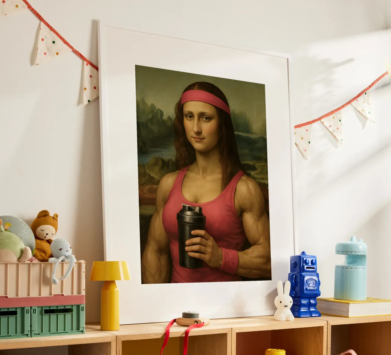 MONA LISA FITNESS KÖRPER Poster von ARTOMATIC