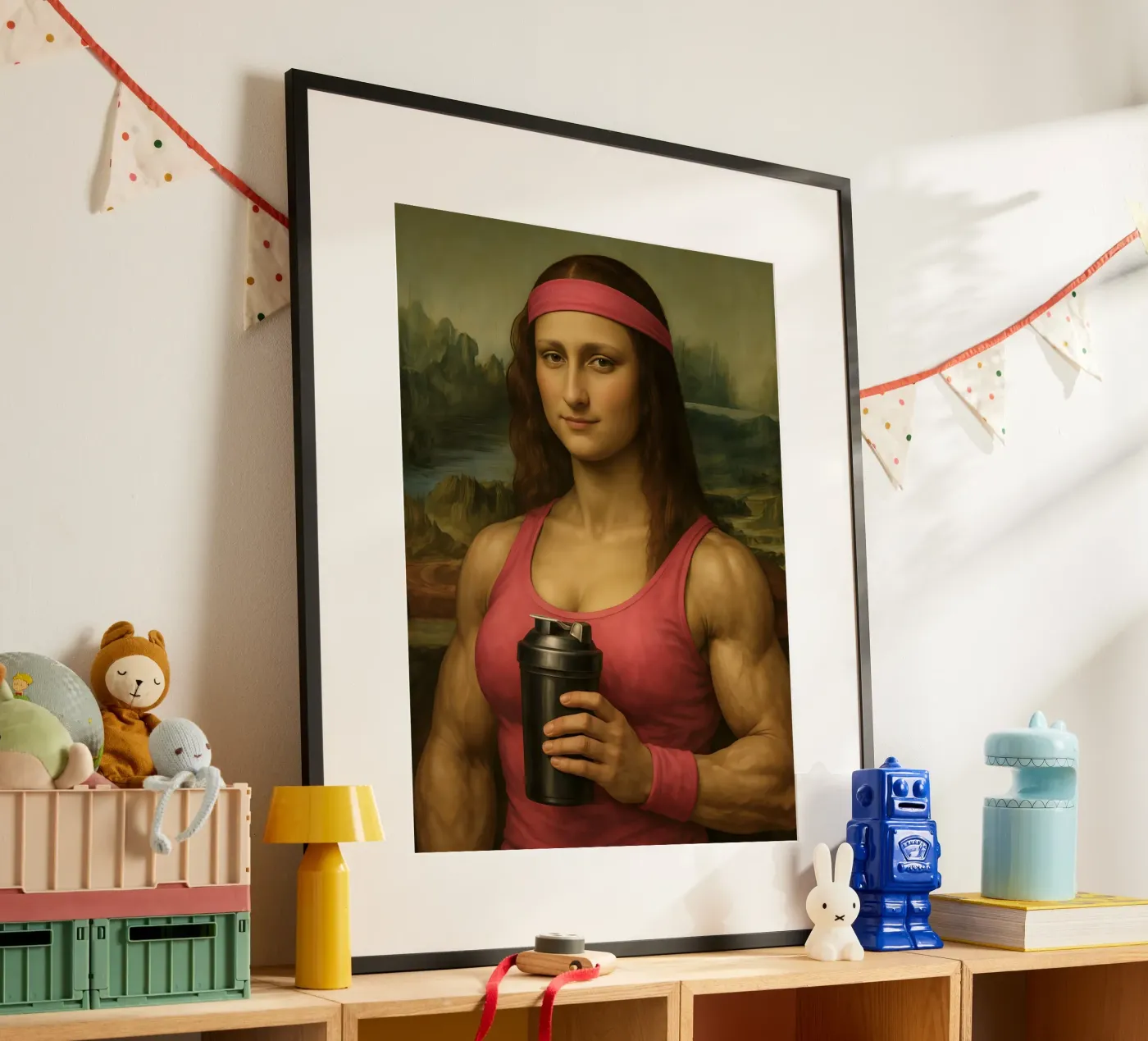 MONA LISA FITNESS BODY Poster von ARTOMATIC