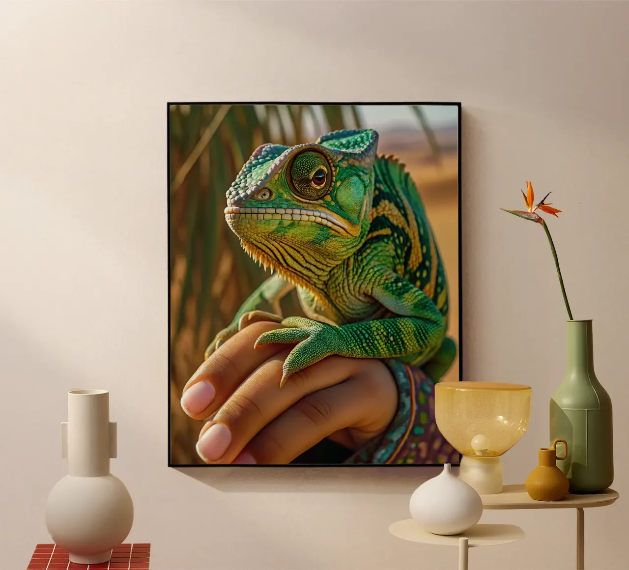 Camaleonte plexiglass da Art-Travel