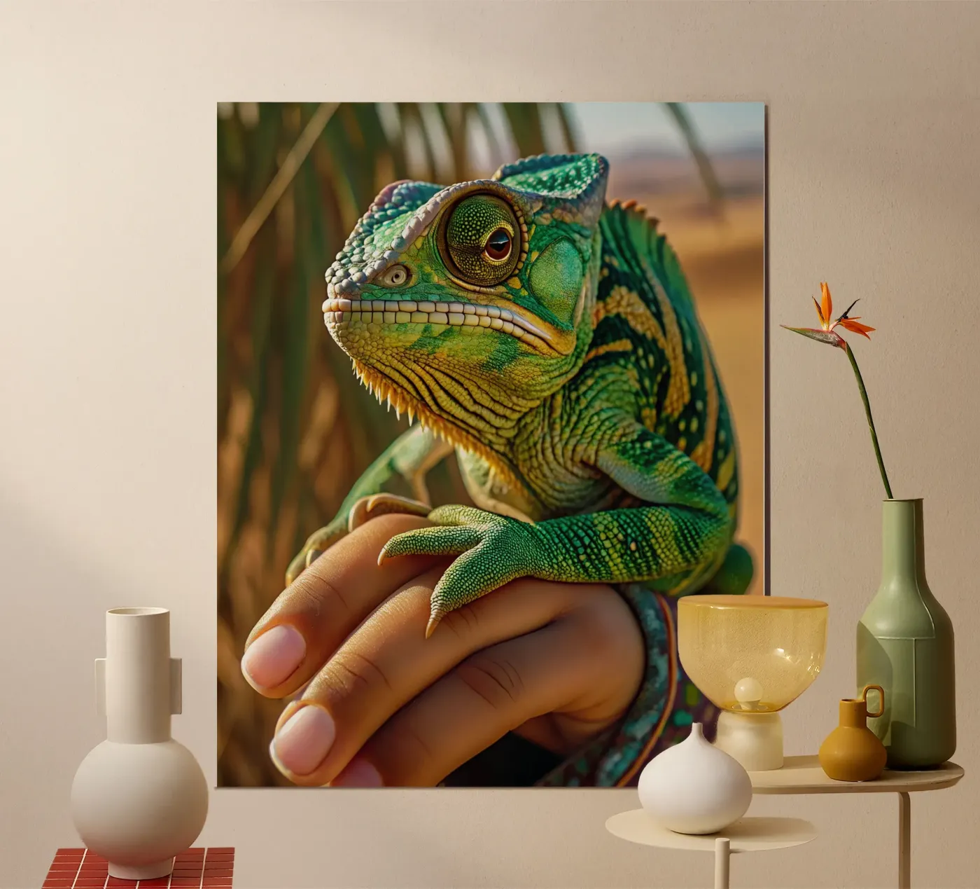 Chameleon poster by Art-Travel