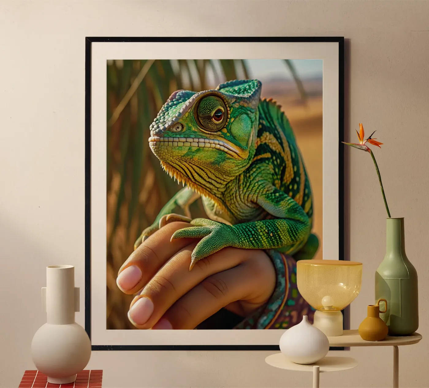 Chameleon poster by Art-Travel