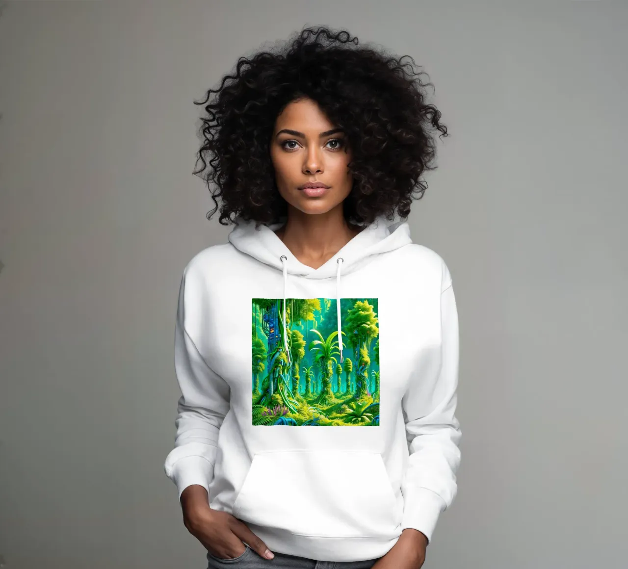 In the Jungle_BTC felpa con cappuccio da Crypto_Jungle