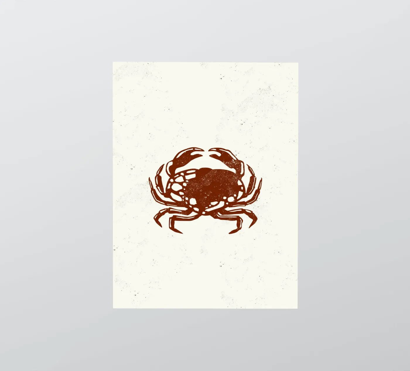 Krab sticker van Indigo Rain