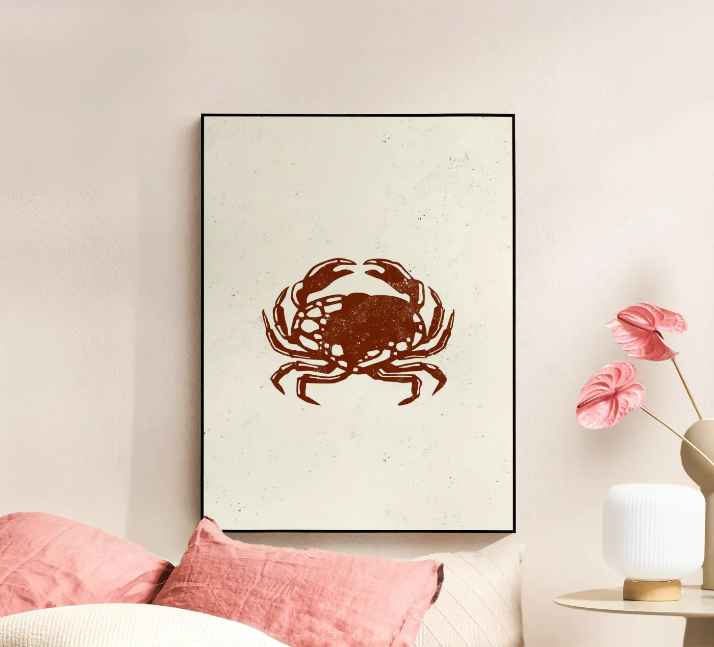 Krab acryl van Indigo Rain