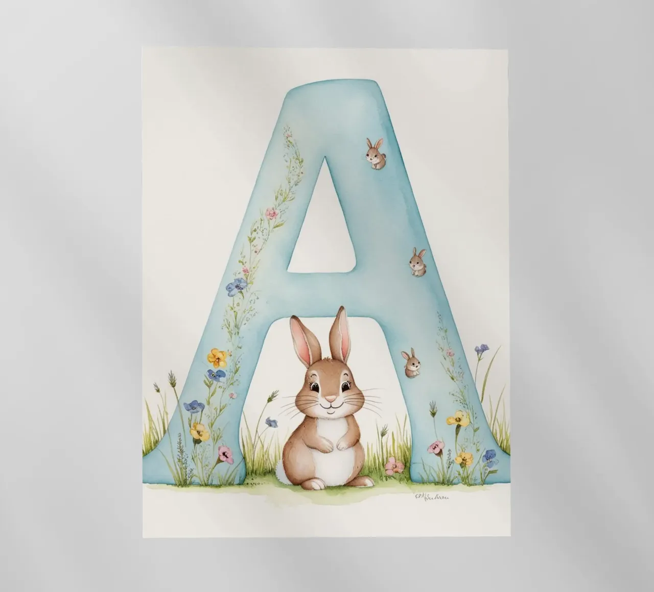 Letter A backlit film by Kids zone