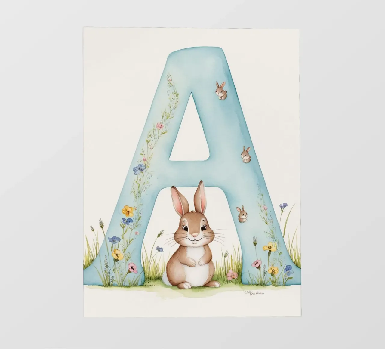 Lettera A telo in pvc da Kids zone