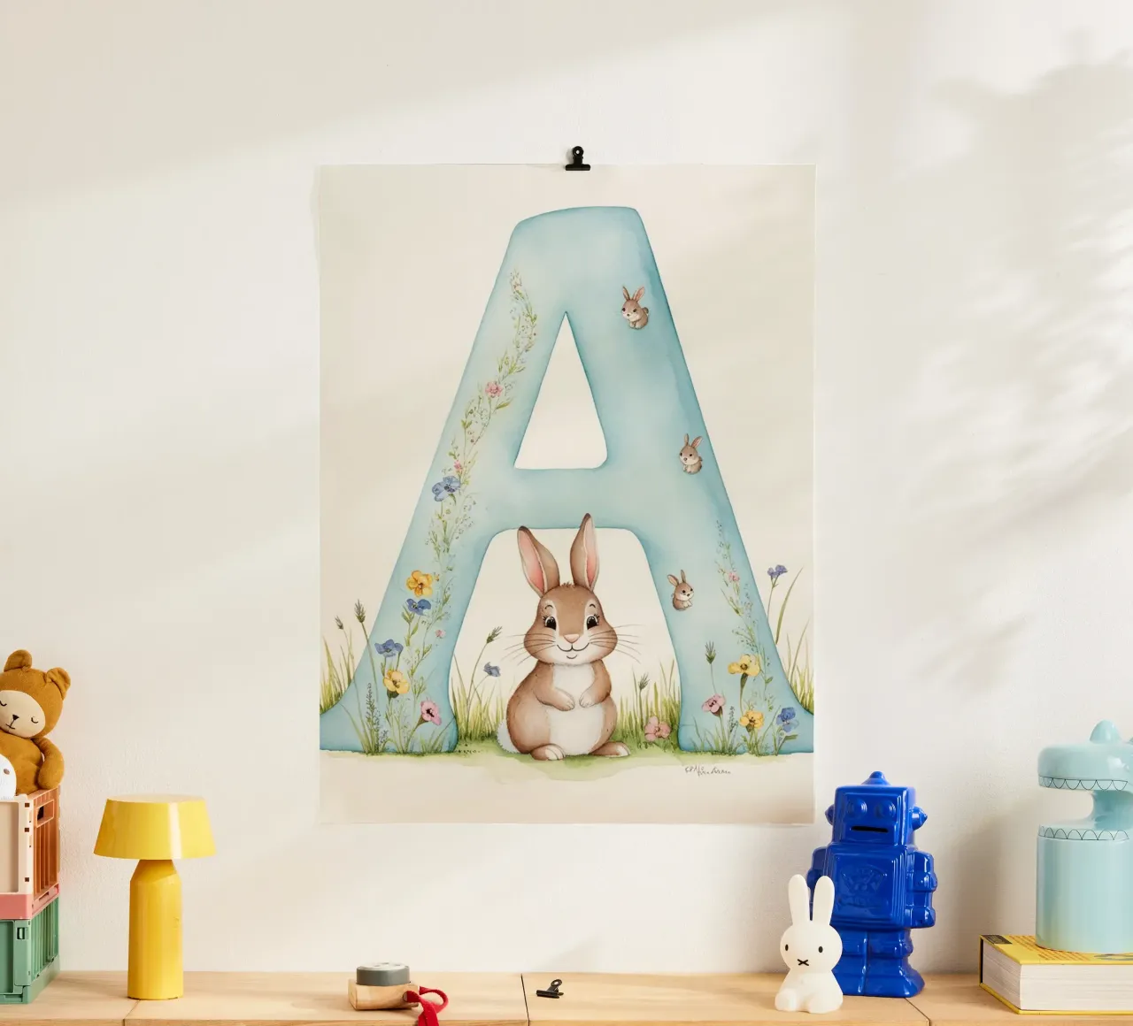 Lettera A poster da Kids zone