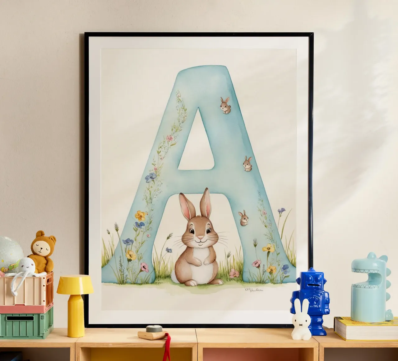 Lettera A poster da Kids zone