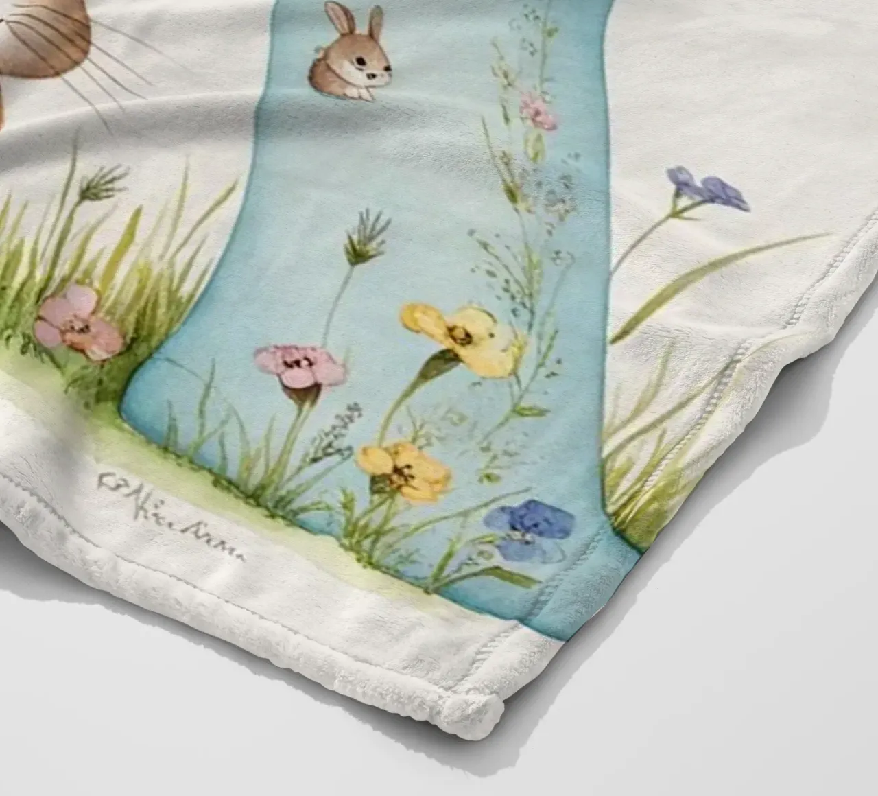 Letter A fleece blanket by Kids zone