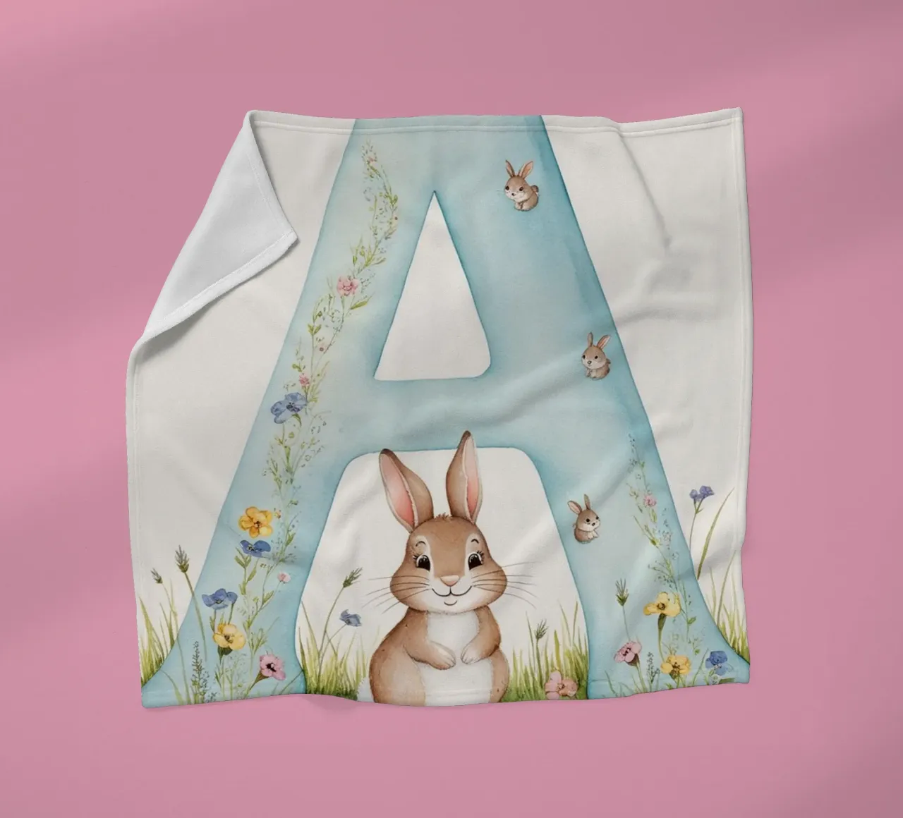 Letter A fleece blanket by Kids zone