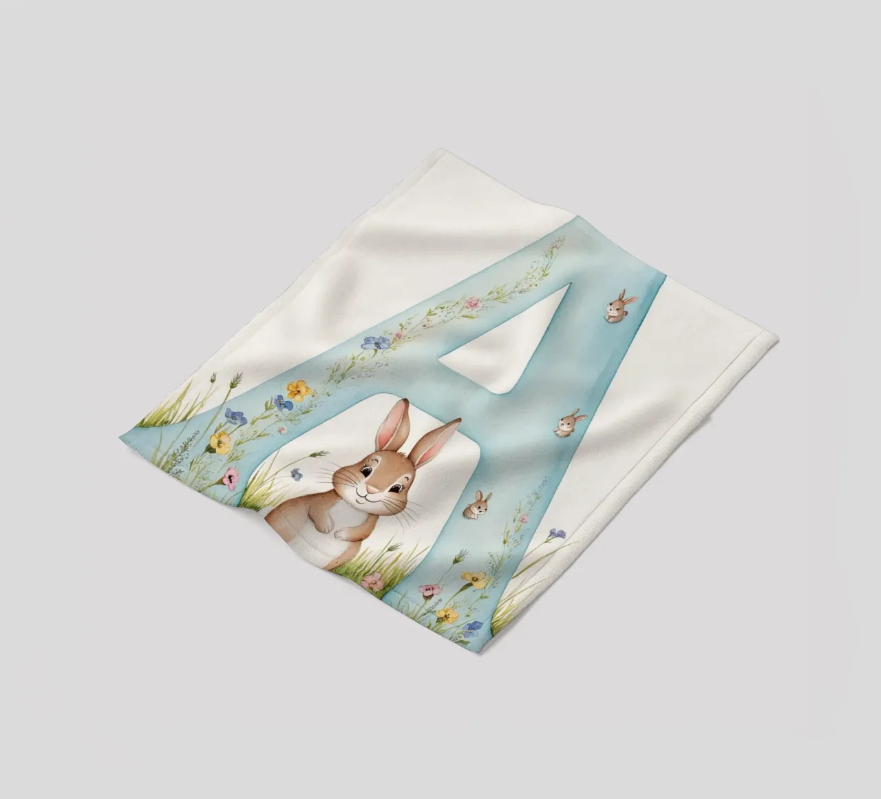 Letter A fleece blanket by Kids zone