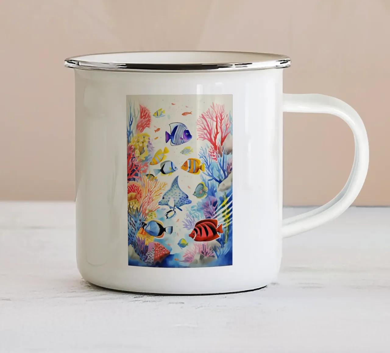 Immersione tropicale tazza in smalto da DaarbyN