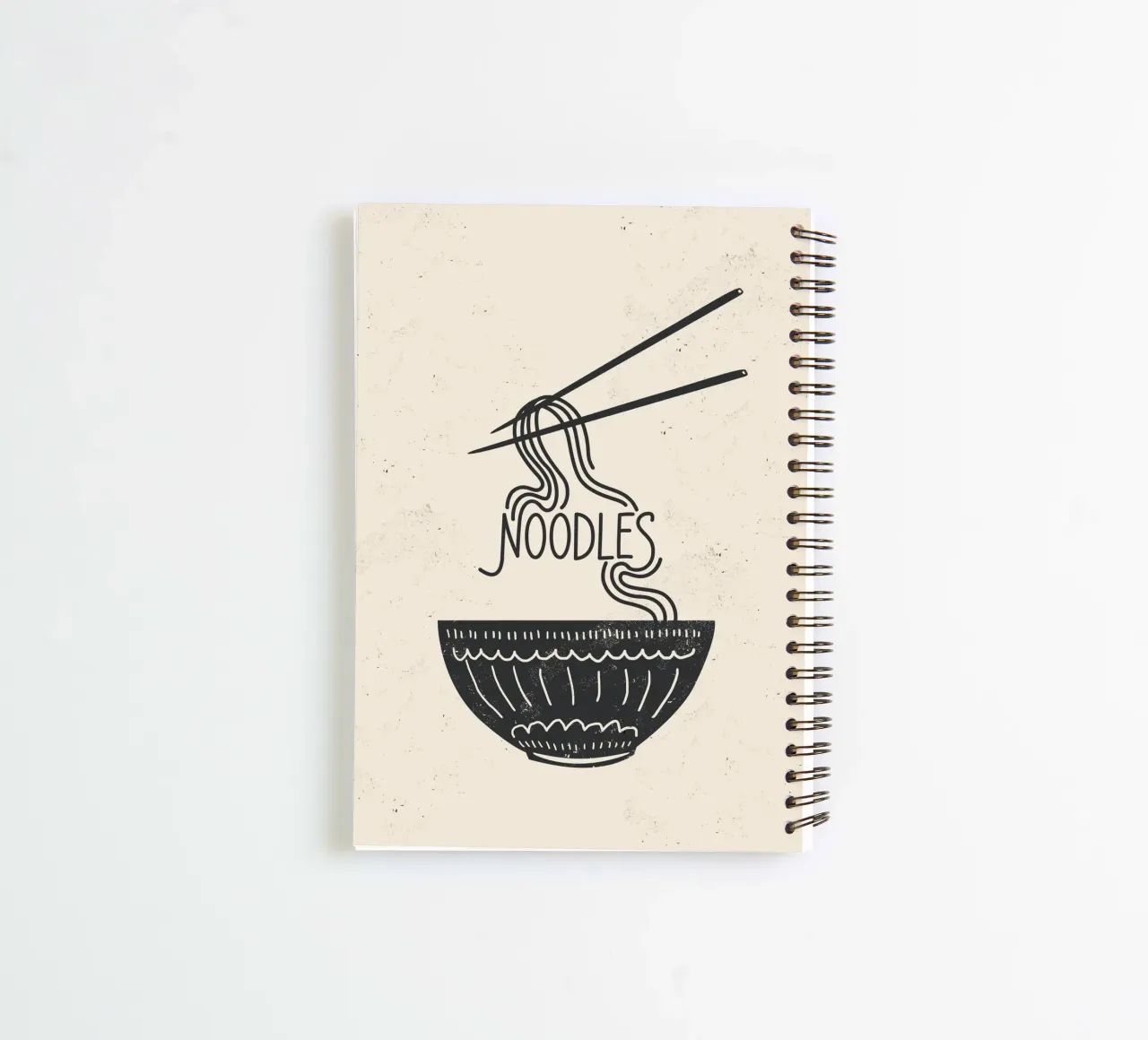 Noodles spiral notebook by Indigo Rain