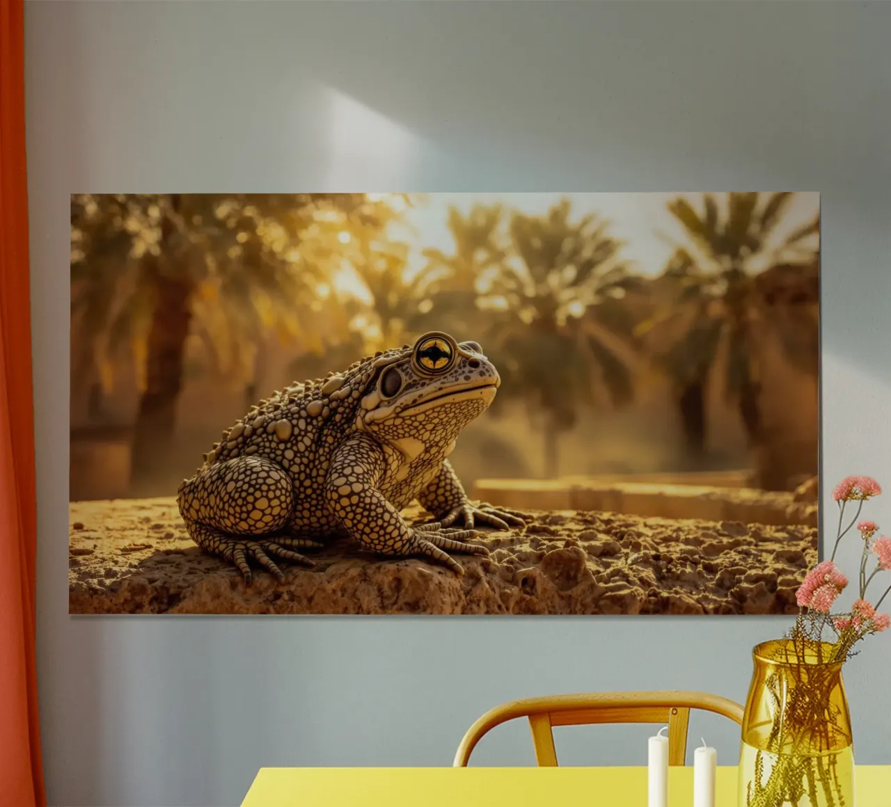 Rospo del Marocco meridionale poster con telaio in plastica da Art-Travel