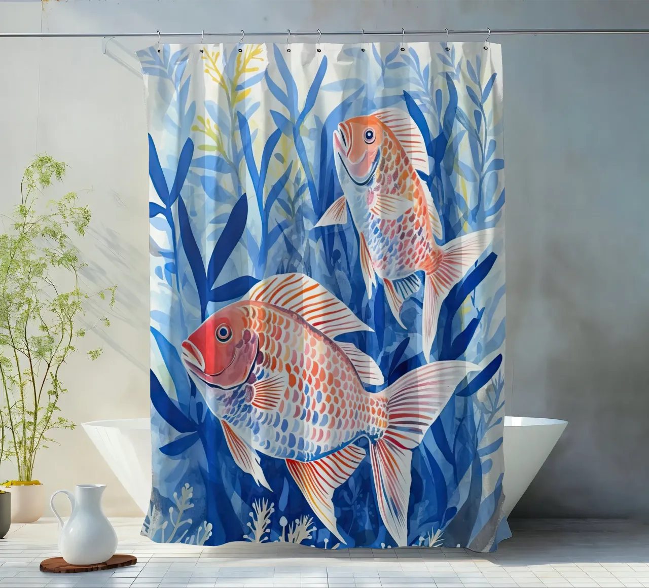 Sea Friends shower curtain by DaarbyN