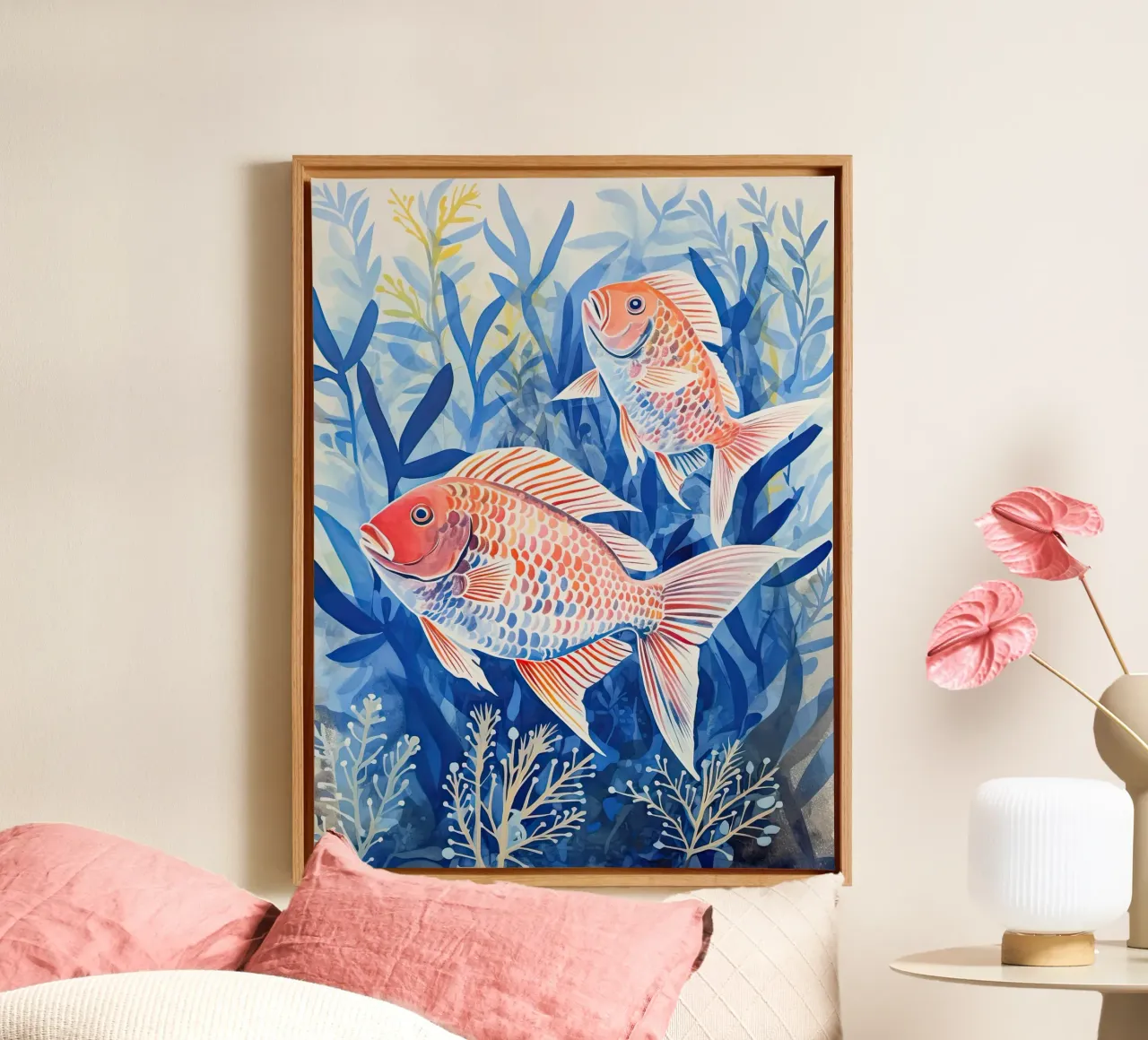 Sea Friends canvas by DaarbyN