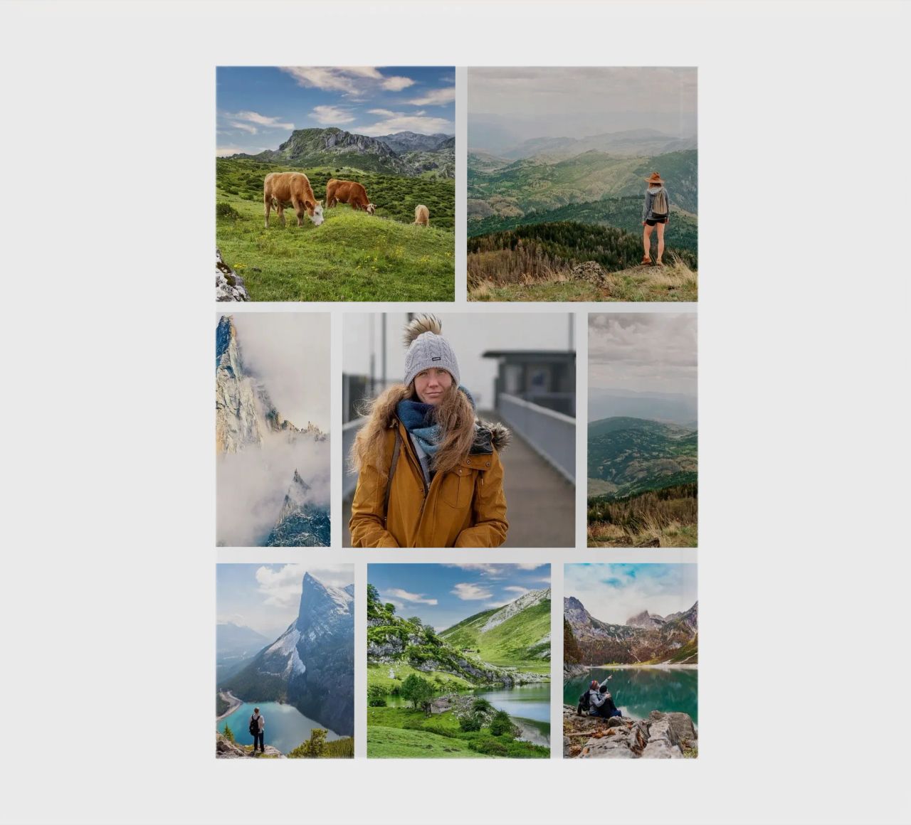 Moderne Fotocollage • 12 Bilder • Quer Notizbuch von Bildschön | Fotocollagen