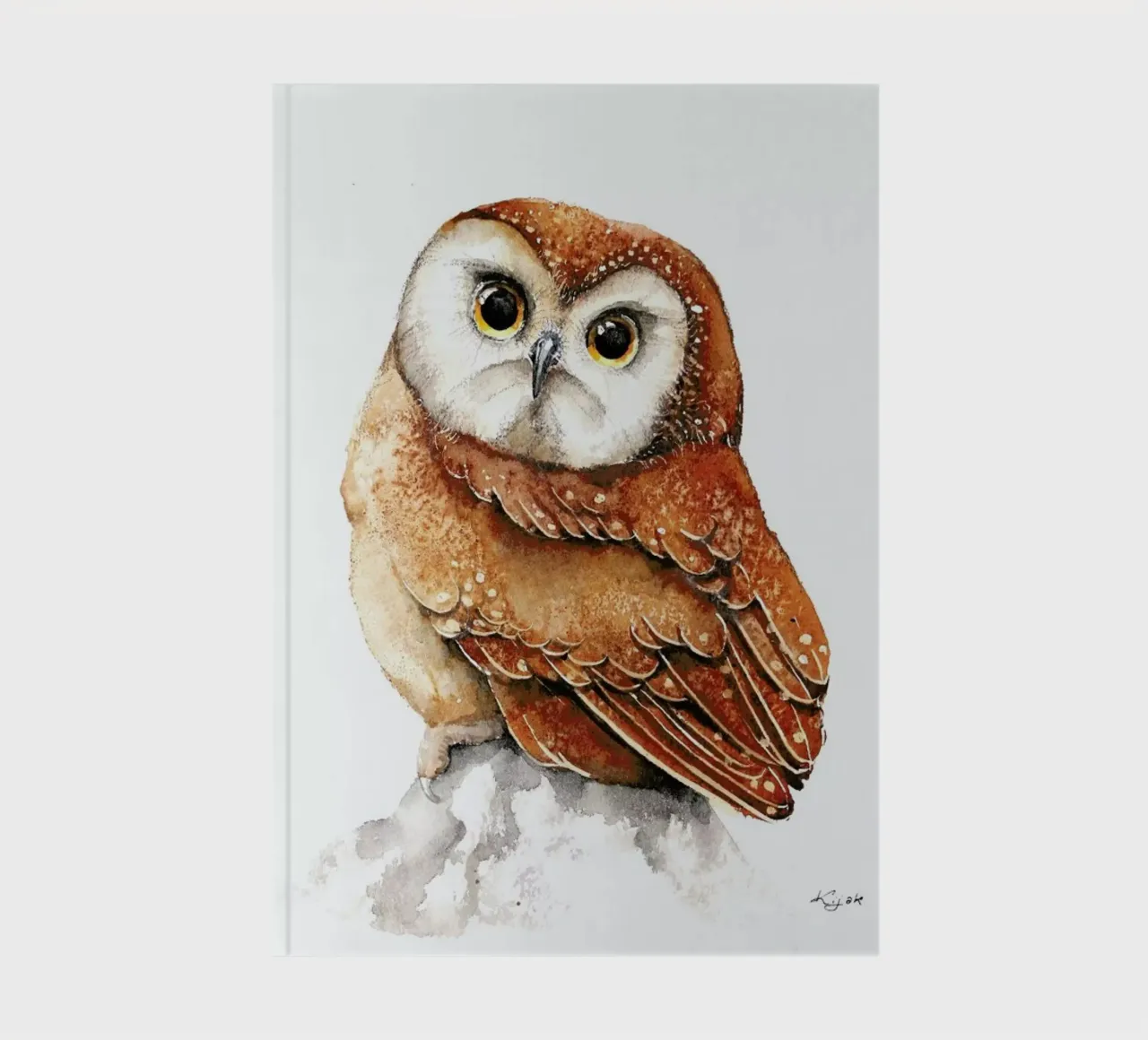 Pygmy Owl notebook by Karolina Kijak