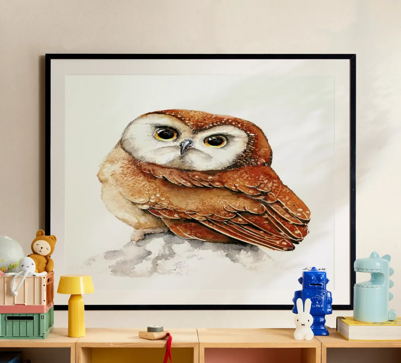 Pygmy Owl carta hahnemühle da Karolina Kijak