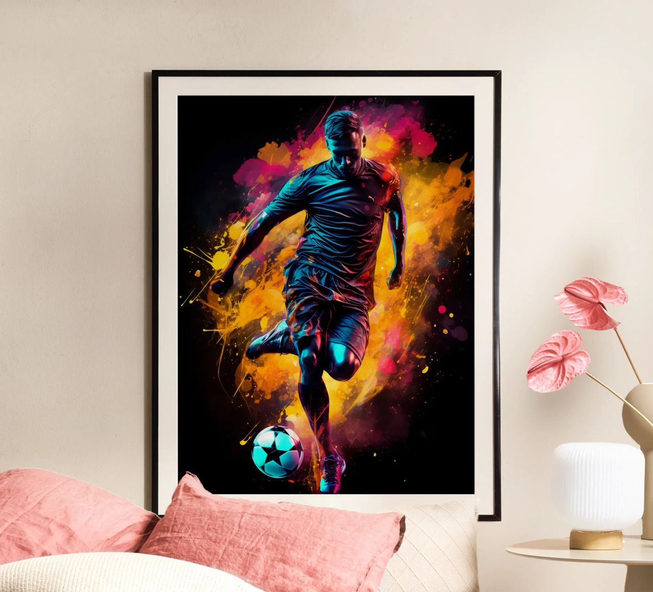 Football Colorful 8 poster de Mateo