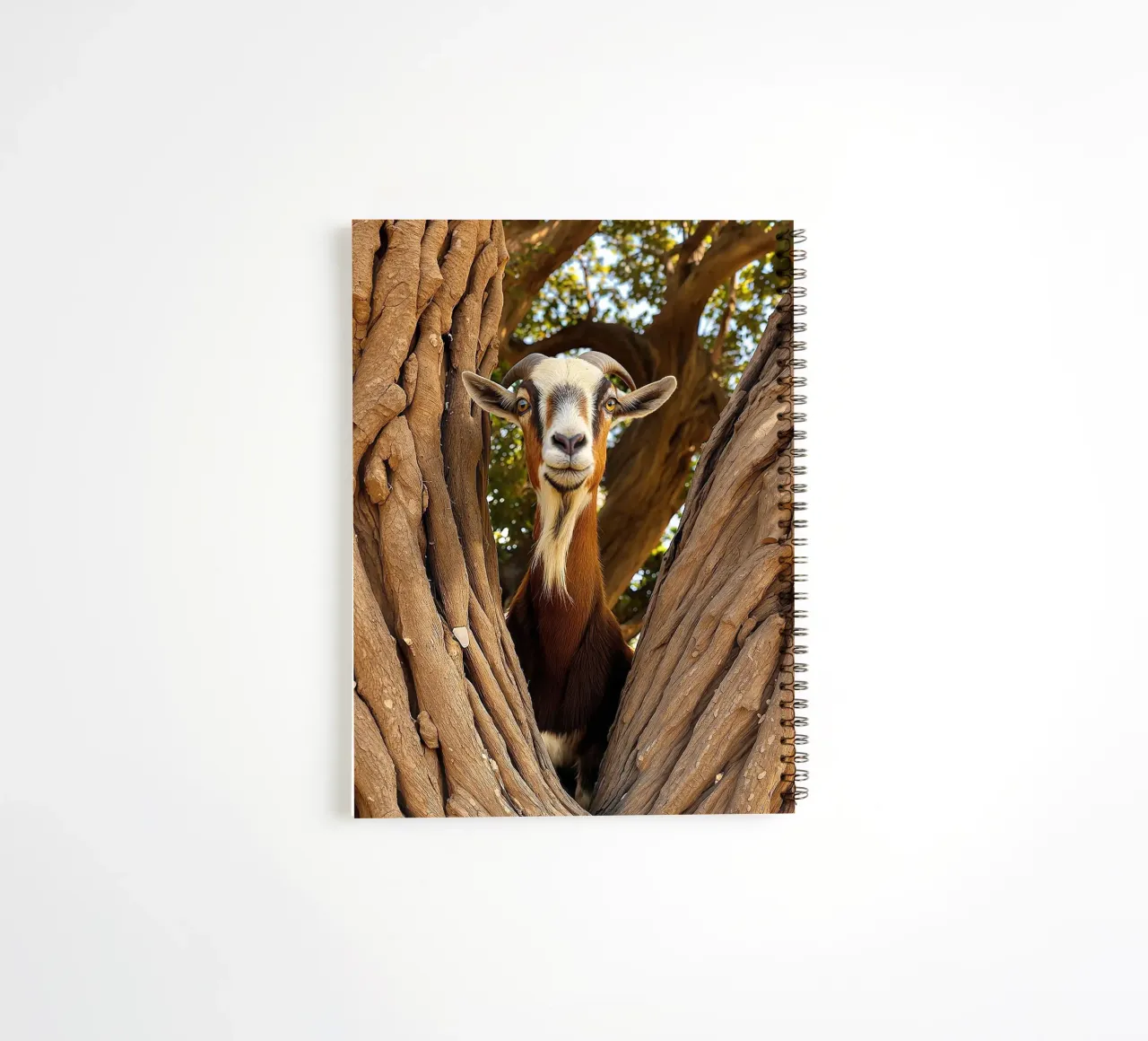Oak and argan trees spiral notebook by Art-Travel