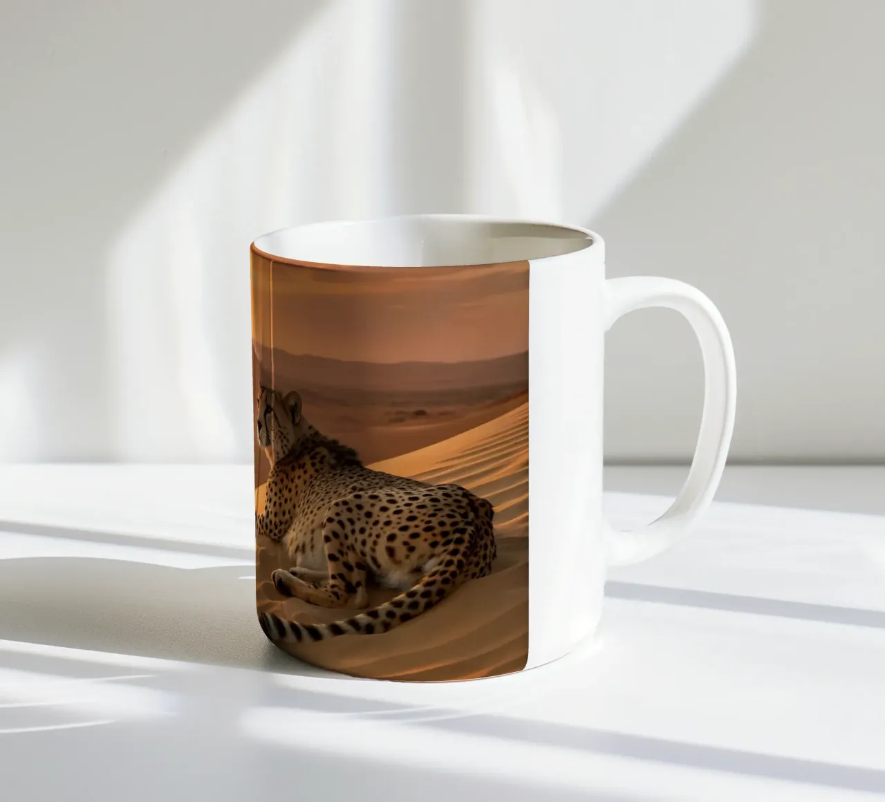 Il ghepardo del deserto tazza in ceramica da Art-Travel