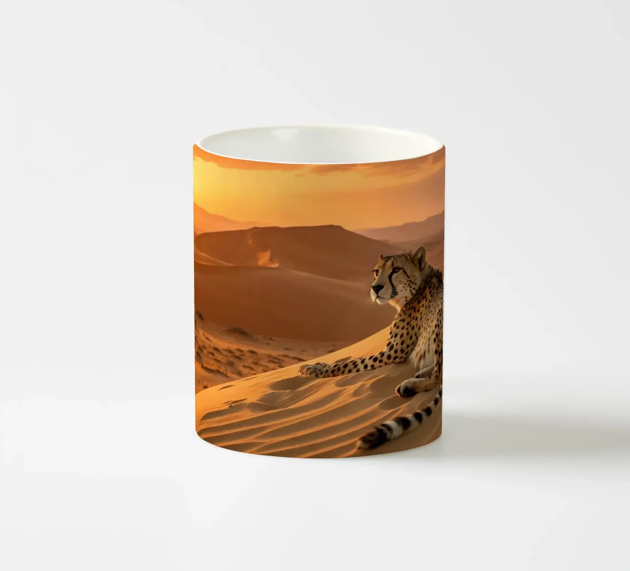 Il ghepardo del deserto tazza in ceramica da Art-Travel