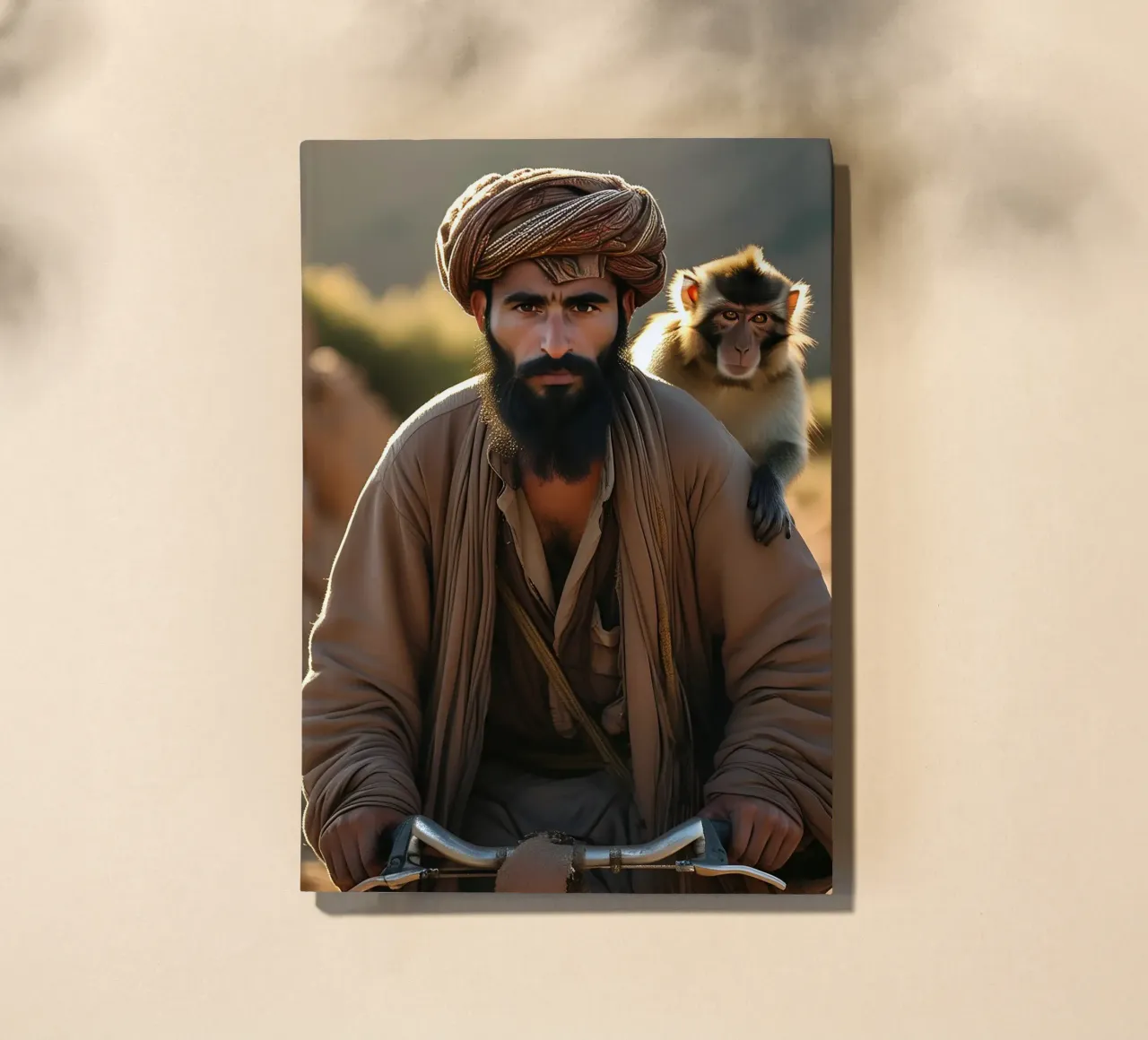 The Berber and the Barbary macaque notebook by Art-Travel