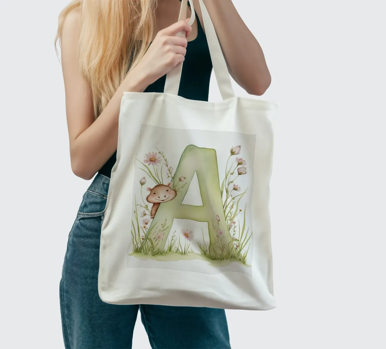 Letter A2 tote bag by Kids zone