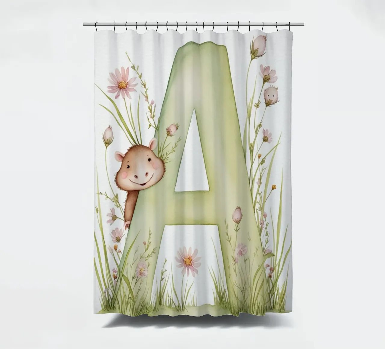 Letter A2 shower curtain by Kids zone