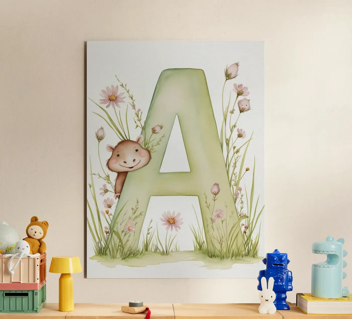 Letter A2 forex plate by Kids zone