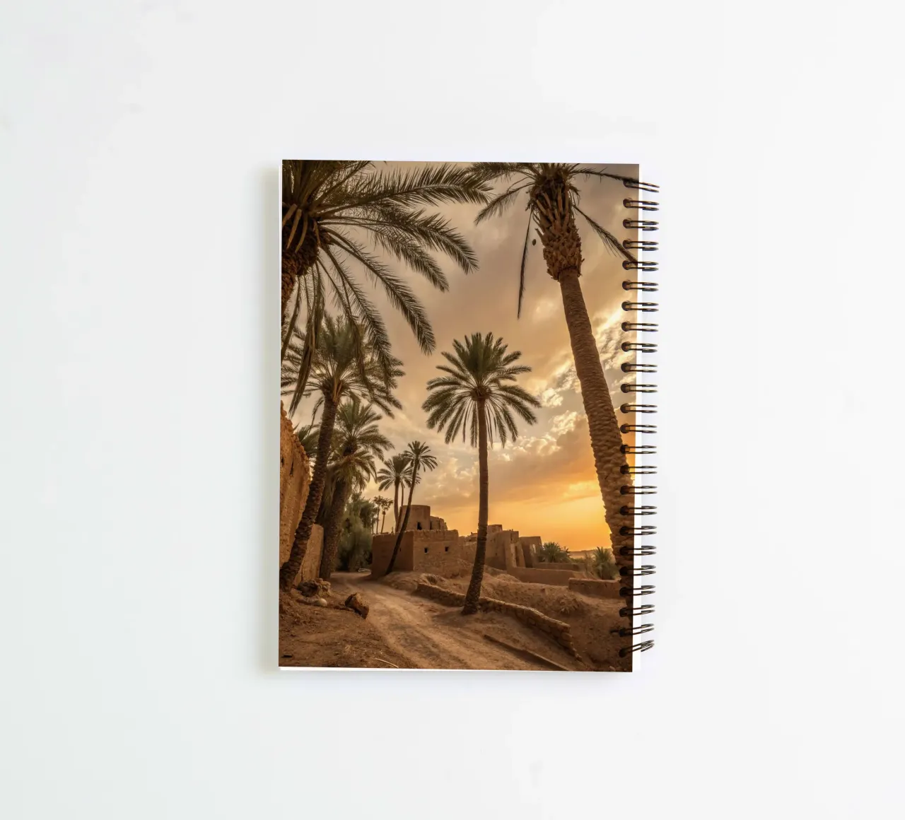 Village in southern Morocco spiral notebook by Art-Travel