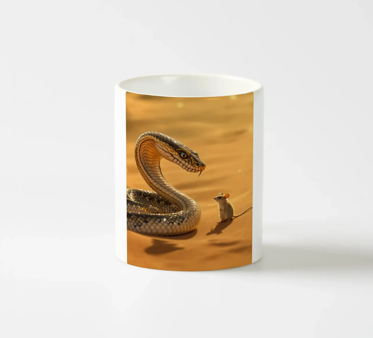 Il Cobra e il topo marsupiale tazza in ceramica da Art-Travel