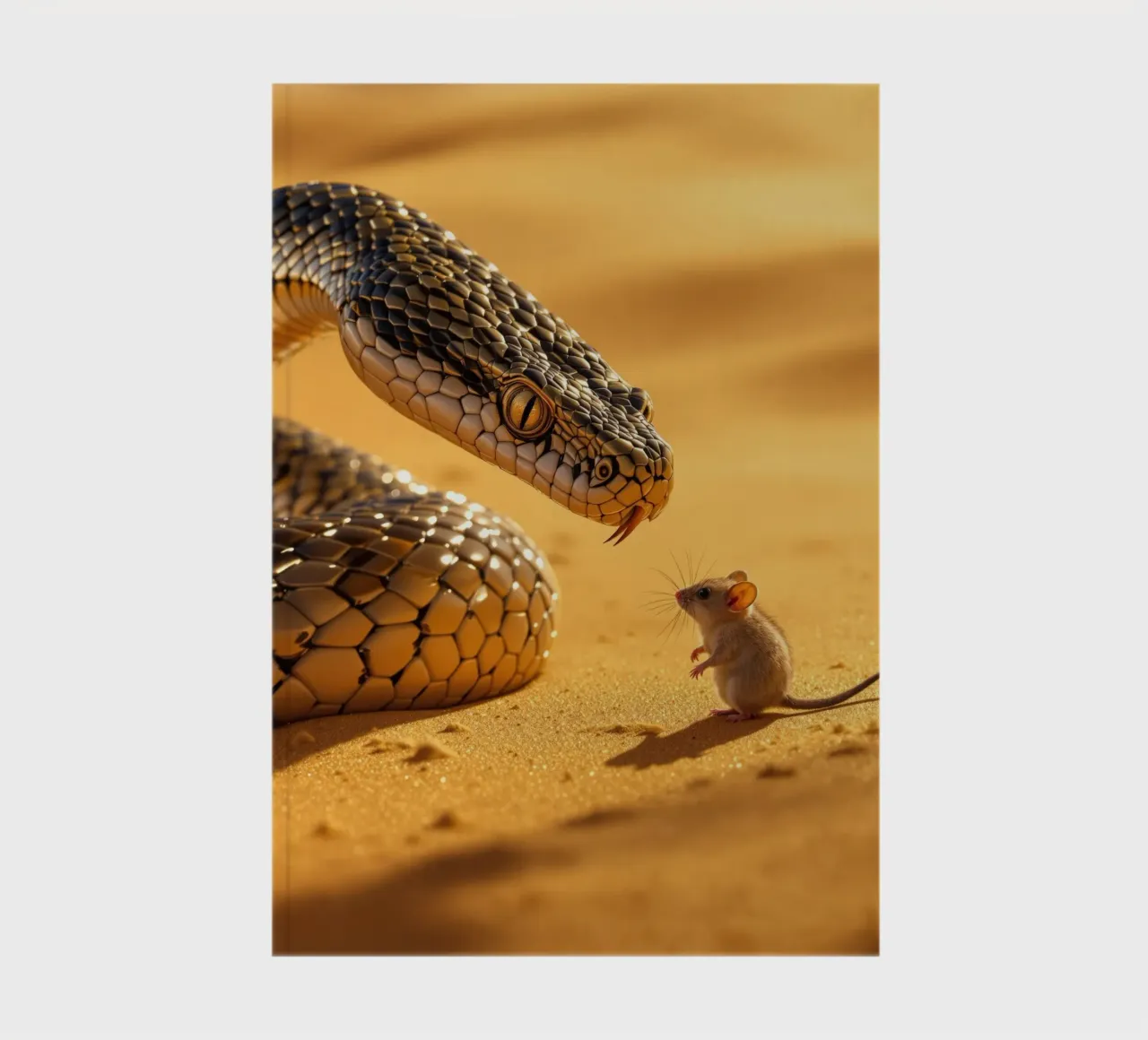 The Cobra and the Desert Marsupial Mouse notebook by Art-Travel