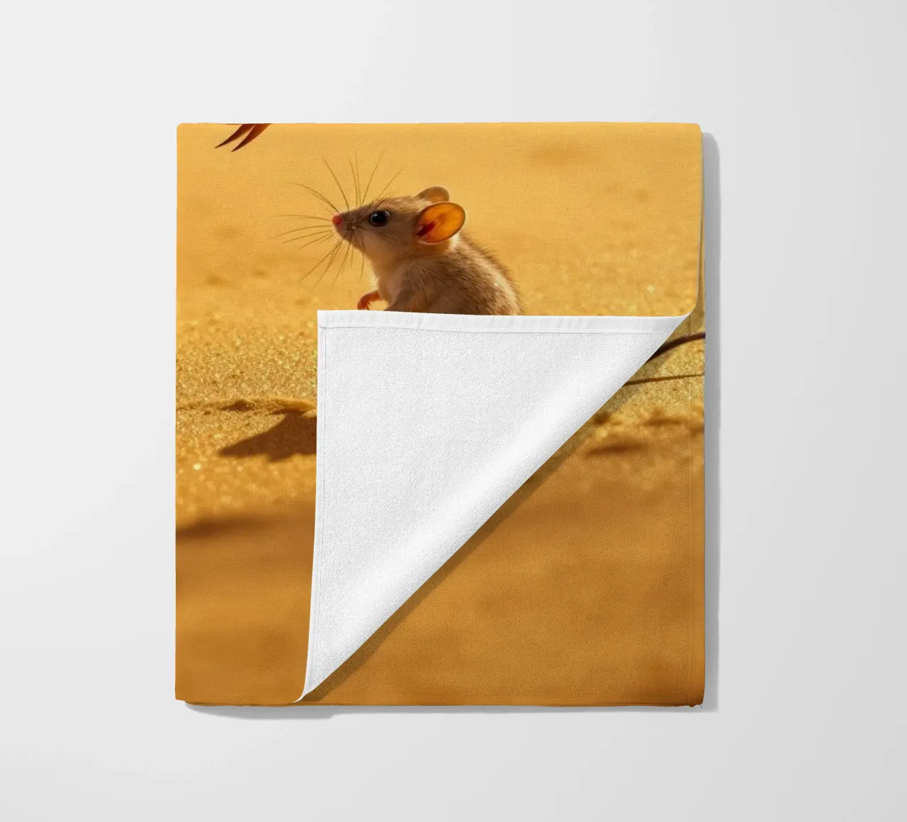 The Cobra and the Desert Marsupial Mouse beach towel by Art-Travel