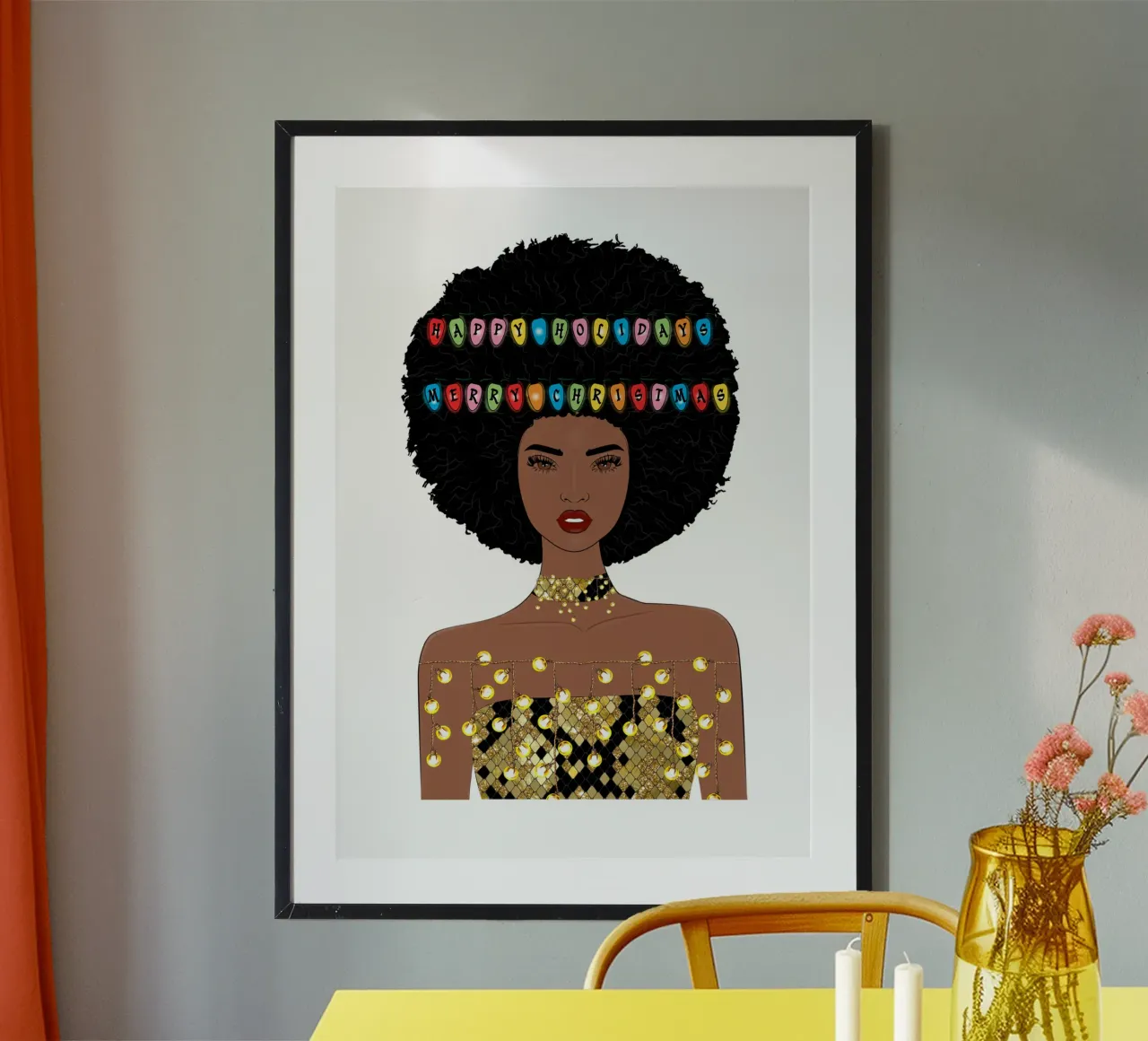BUON NATALE E BUONE FESTE poster da ARTOMATIC
