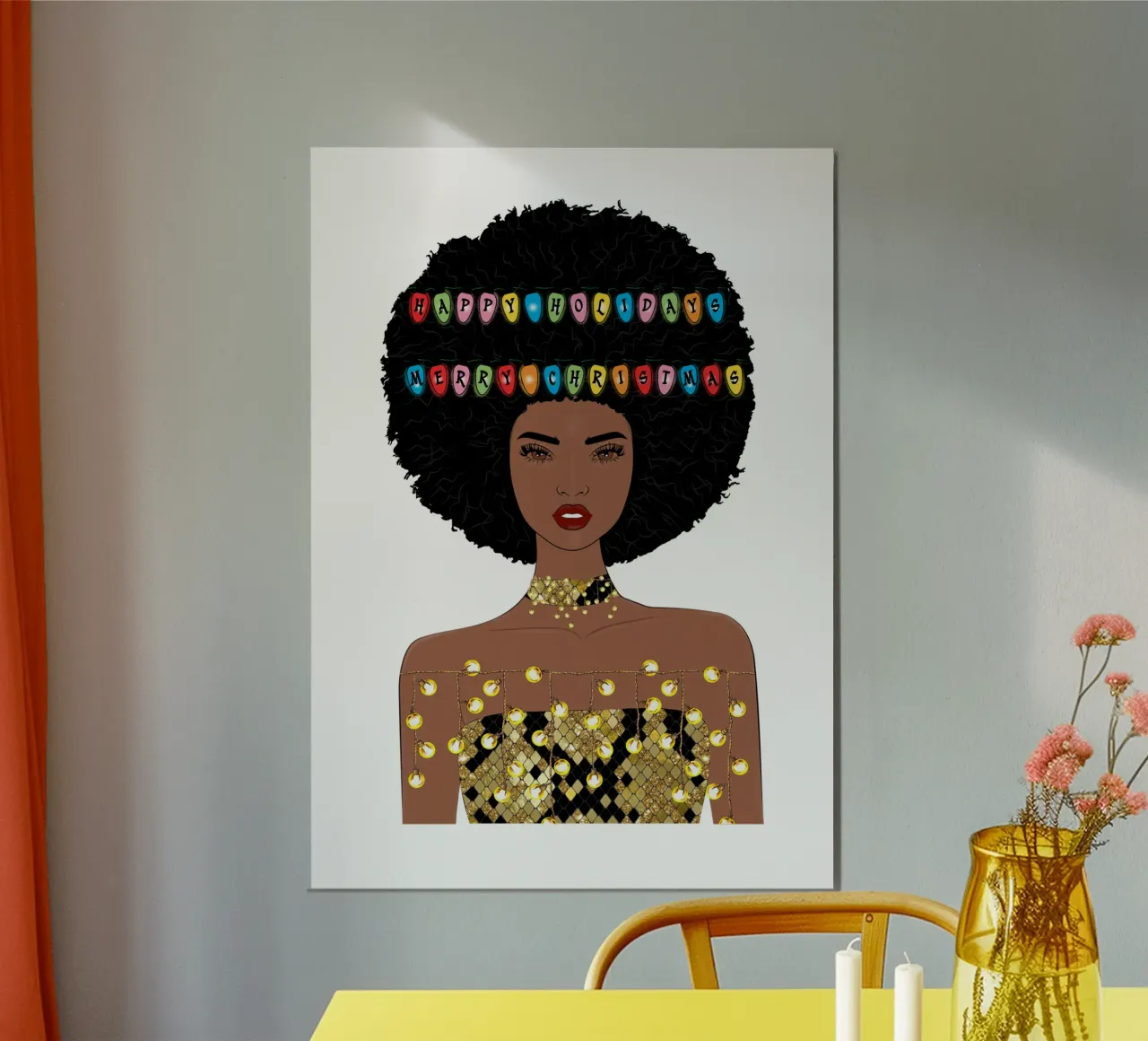 BUON NATALE E BUONE FESTE poster da ARTOMATIC