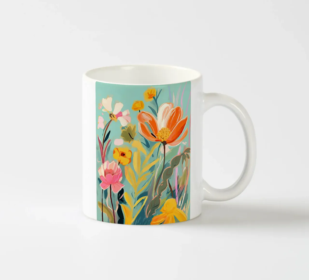 Blooming Garden ceramic mug by DaarbyN