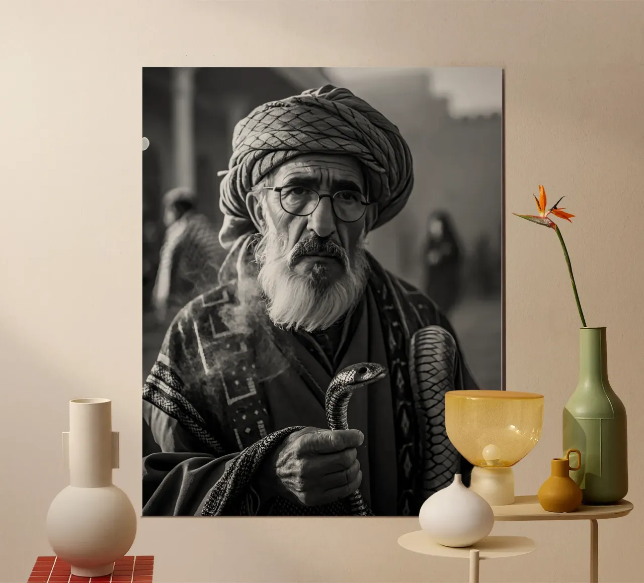 L'incantatore di serpenti poster da Art-Travel