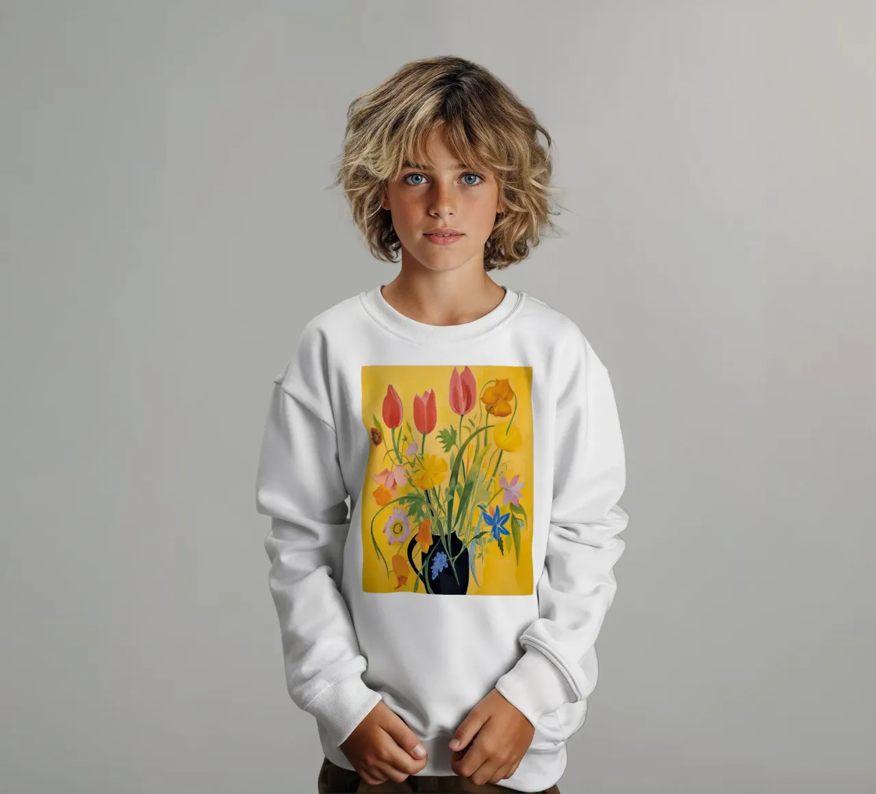 Bouquet di fiori felpa bambino da DaarbyN