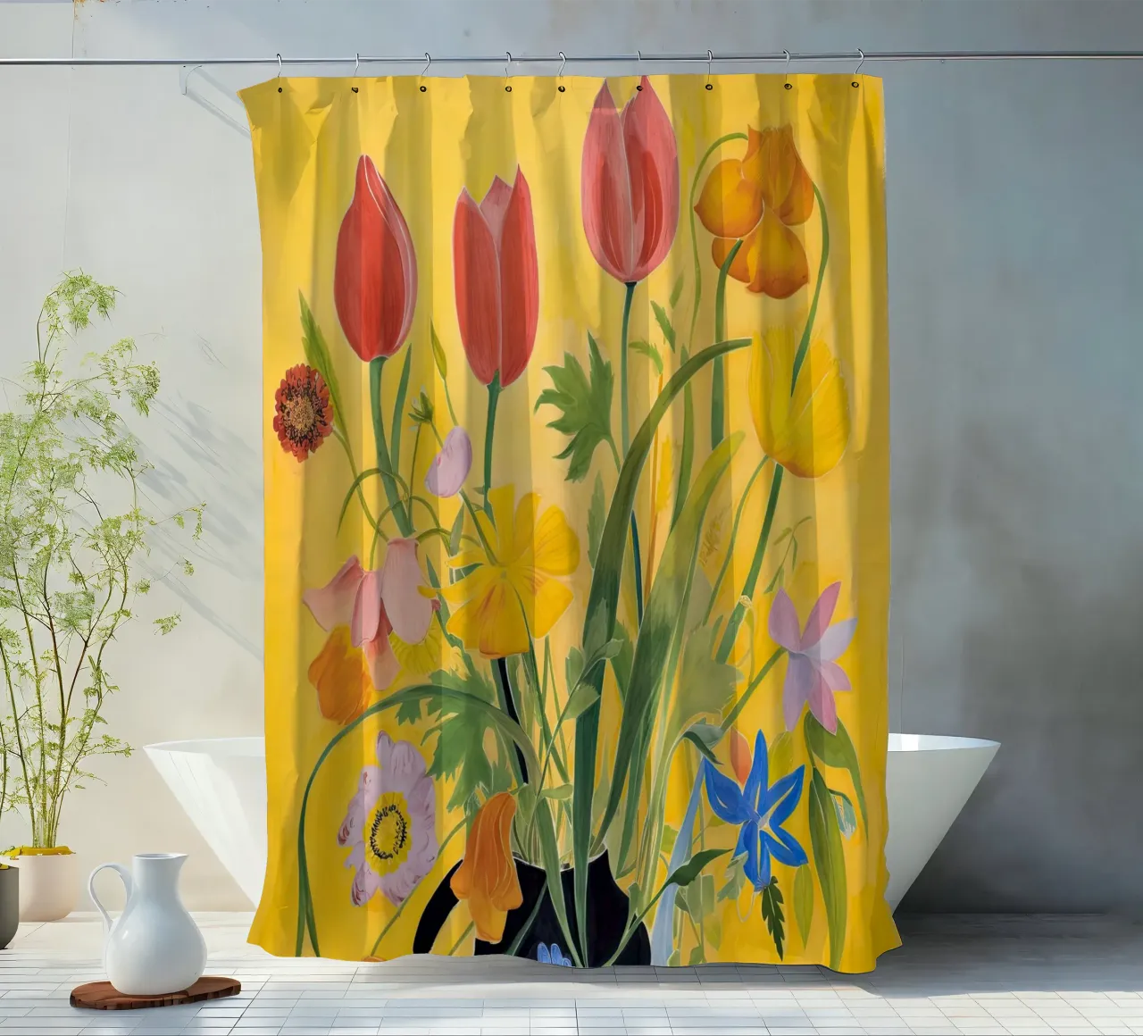 Bouquet di fiori tenda da doccia da DaarbyN