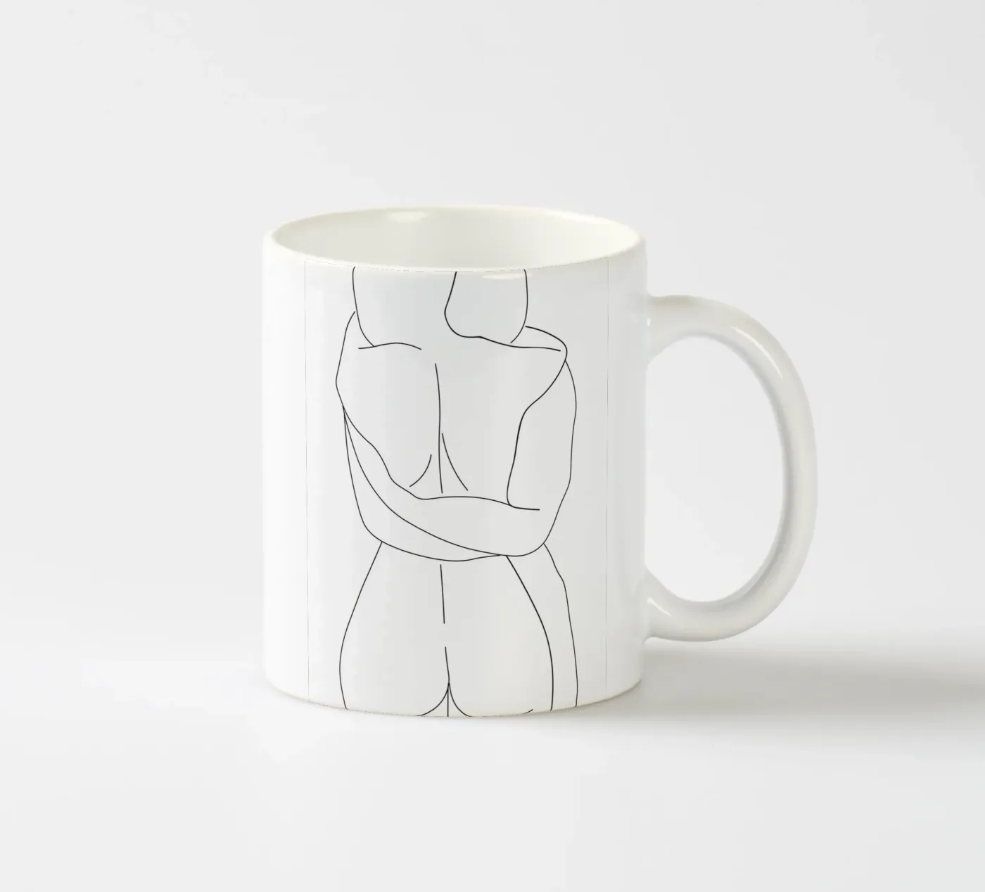Lovers ceramic mug by Urban Art Draw