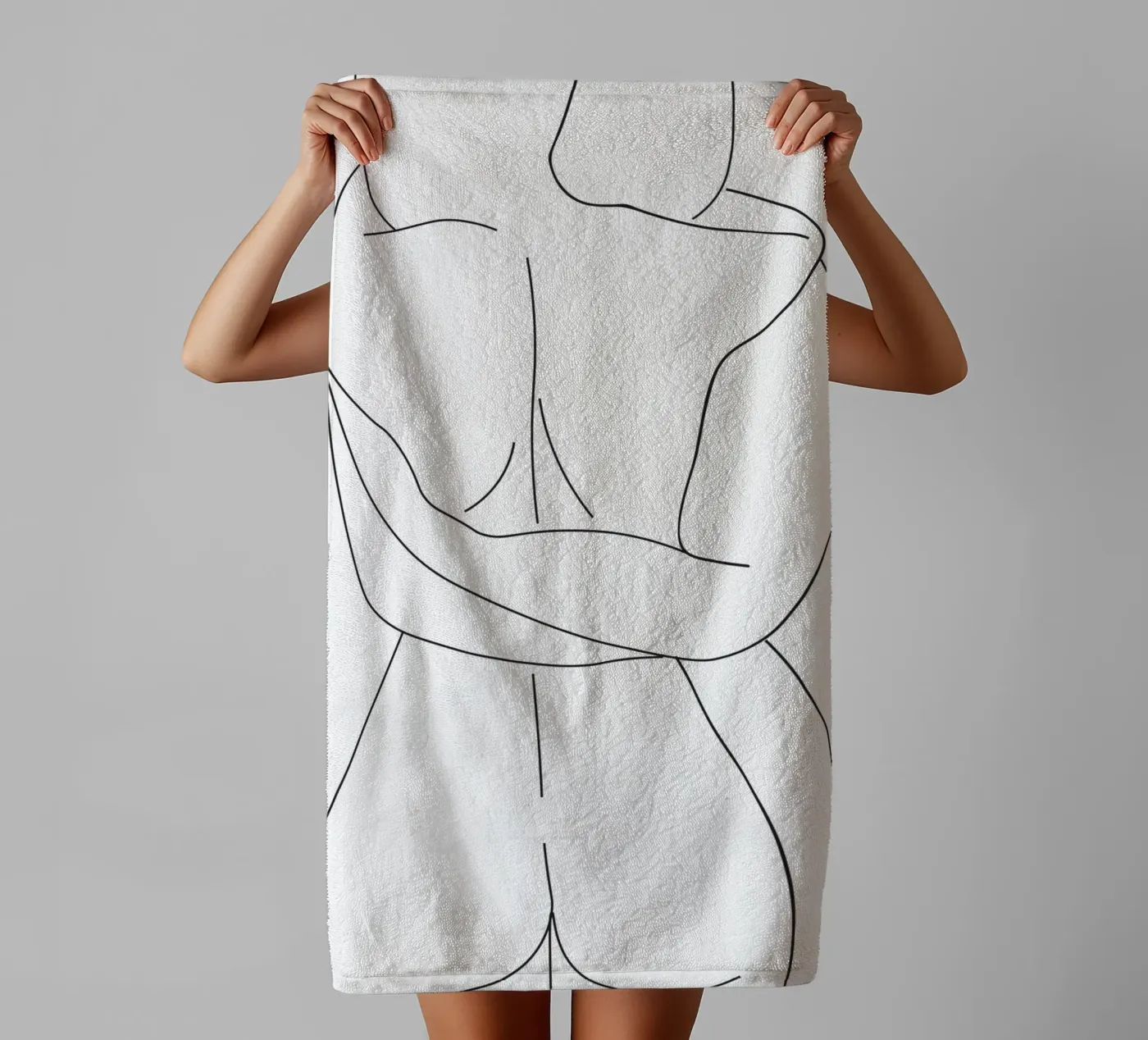 Lovers towel by Urban Art Draw