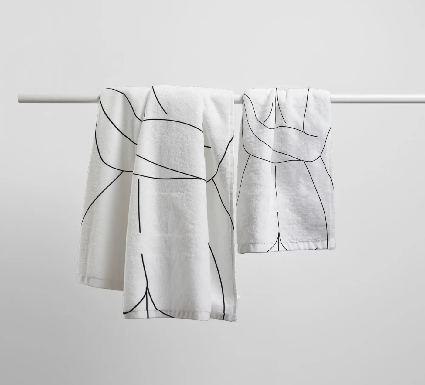 Lovers towel by Urban Art Draw