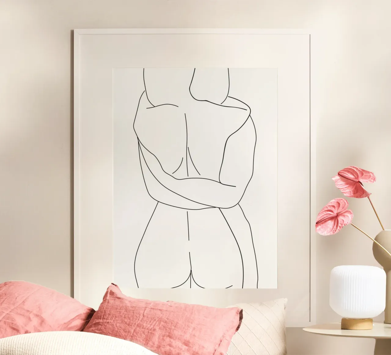 Amanti poster con telaio in plastica da Urban Art Draw