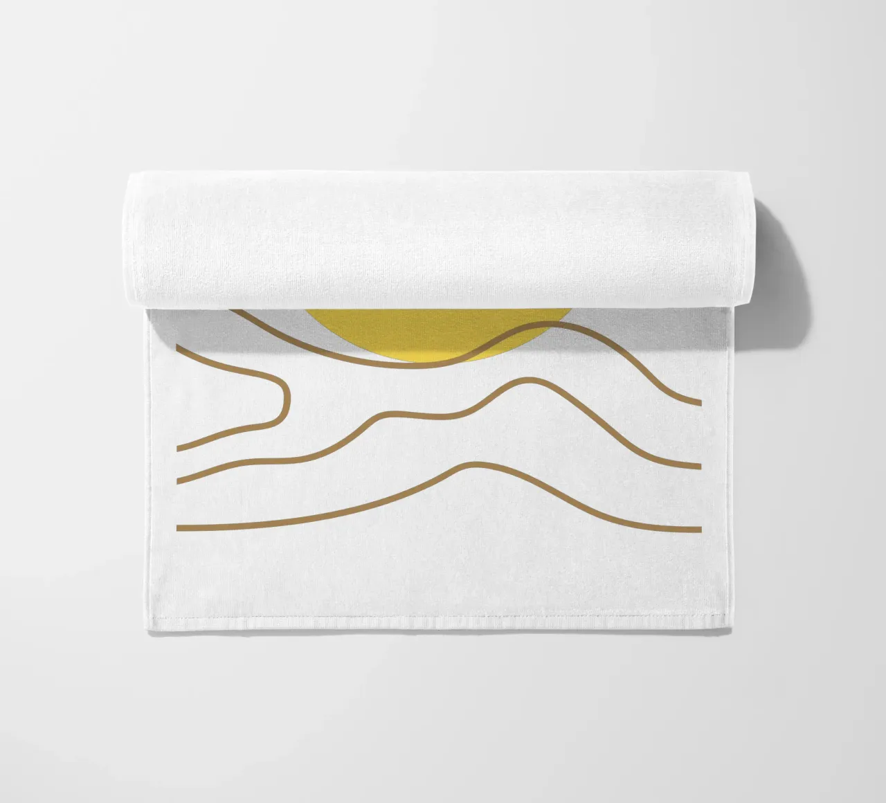 Nave nell'oceano minimalista telo mare da YSV MINIMALIST