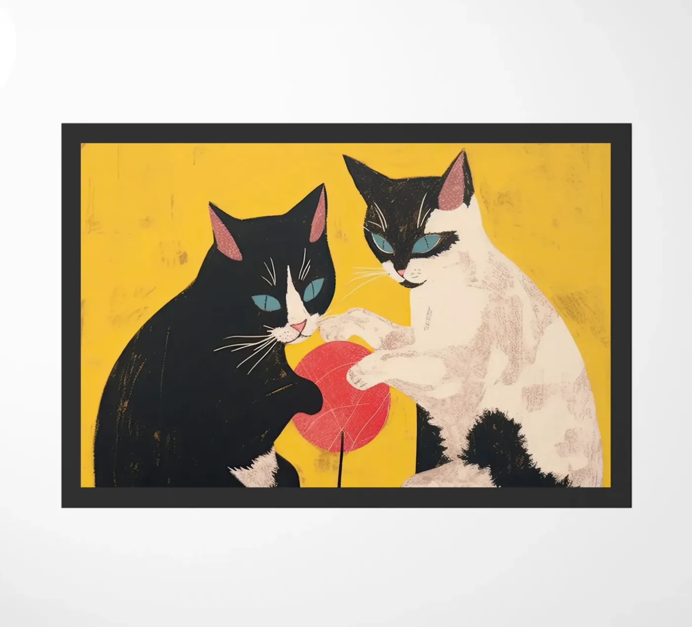Playful Cats Fußmatte von DaarbyN